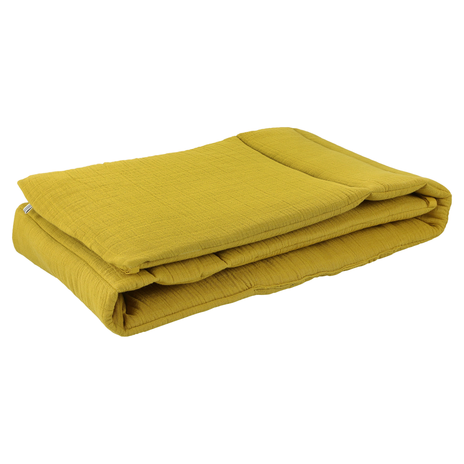 Cot and playpen bumper - Bliss Mustard 